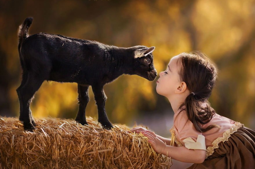 Bộ ảnh đẹp cảm động về tình bạn giữa trẻ em và động vật | Kênh ...