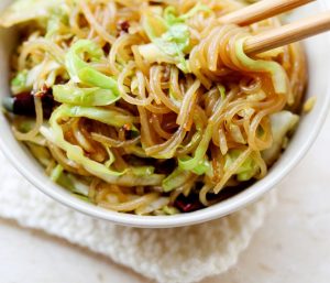shredded cabbage glass noodle stir fry 6 copy